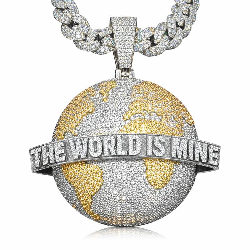 LYEE CYEE "THE WORLD IS MINE" Fully Iced Pendant