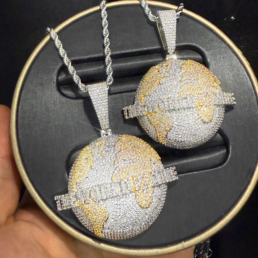 LYEE CYEE "THE WORLD IS MINE" Fully Iced Pendant